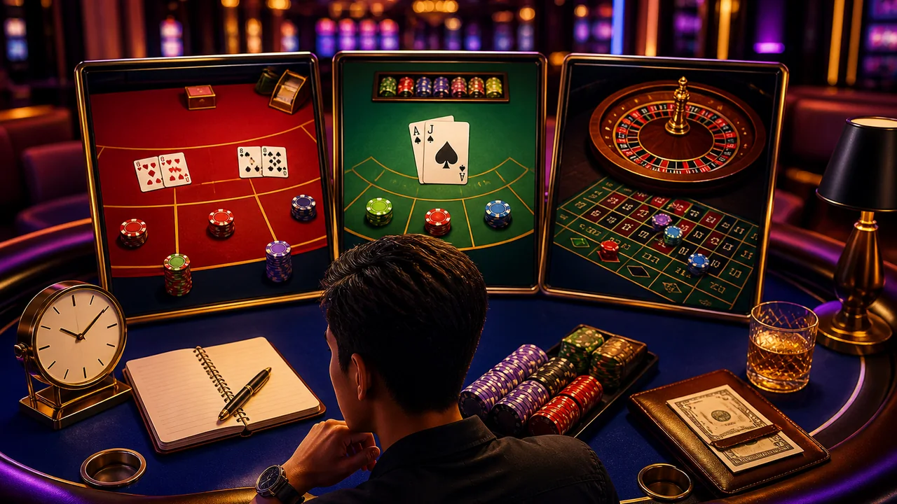 Baccarat, Blackjack hay Roulette? Cách chọn game bàn phù hợp với ngân sách và thời gian