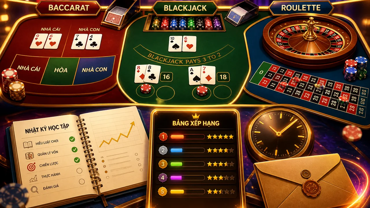 Chọn game bàn dễ học: bảng xếp hạng qh88 cho người mới