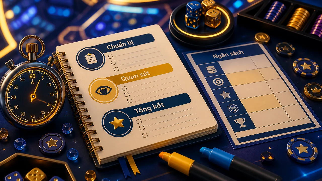 Lịch học game bàn cho người mới: Checklist chia thời gian một phiên qh88